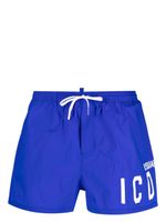 DSQUARED2 short de bain à taille ajustable - Bleu - thumbnail