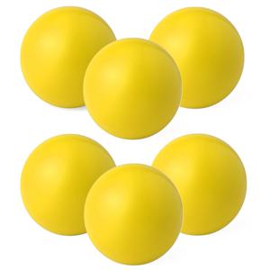 Anti stressballen Relaxman - 6x - geel - 6 cm - Mindfullness - Relax - Ontspannen artikelen