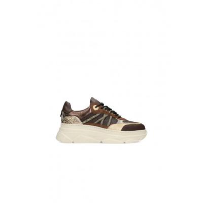PS Poelman - Bruin | Dames | Sneaker | Bruin | 40 | regular | Kamst mode