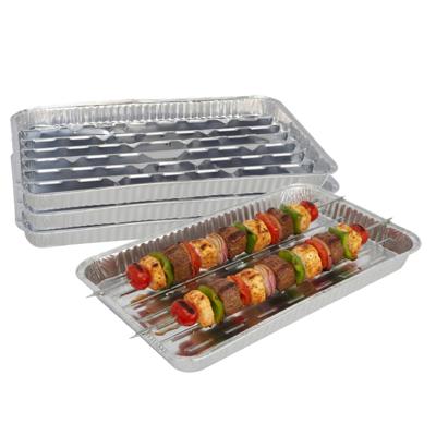 Gerimport barbecue grillschaal - 12x stuks - 34 x 23 cm - Vlees grillen - BBQ rooster Gerimport barbecue grillschaal - 12x stuks - 34 x 23 cm - Vlees grillen - BBQ rooster