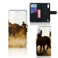 Samsung Galaxy M10 Telefoonhoesje met Pasjes Design Cowboy