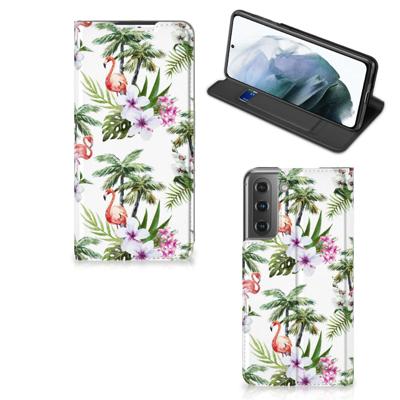Samsung Galaxy S21 FE | Hoesje maken | Flamingo Palms