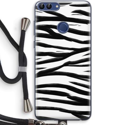 Zebra pattern: Huawei P Smart (2018) Transparant Hoesje met koord