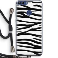 Zebra pattern: Huawei P Smart (2018) Transparant Hoesje met koord