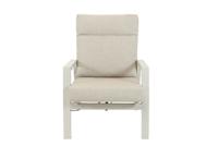 Qopps Exome lounge tuinstoel gasveer verstelbaar latte light