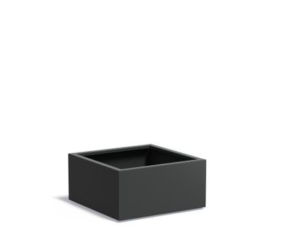 Aluminium plantenbak CARREZ 80x80x40cm.
