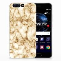 Huawei P10 | TPU | Siliconen hoesje | Marmer Goud