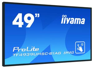 Iiyama ProLite TF4939UHSC-B1AG Large Format display Energielabel: G (A - G) 124.5 cm (49 inch) 3840 x 2160 Pixel 24/7 Geïntegreerde luidspreker, Portretmodus,