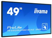 Iiyama ProLite TF4939UHSC-B1AG Large Format display Energielabel: G (A - G) 124.5 cm (49 inch) 3840 x 2160 Pixel 24/7 Geïntegreerde luidspreker, Portretmodus, - thumbnail