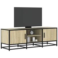 Tv-meubel 120x35x41 cm bewerkt hout metaal sonoma eikenkleurig