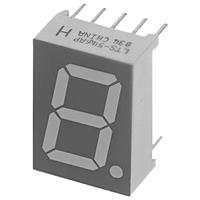 Lite-On 7-segments-display Groen 13.2 mm 2.1 V Aantal cijfers: 1 Lite-On 7-segments-display Groen 13.2 mm 2.1 V Aantal cijfers: 1