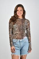 Ganni t-shirt T4208 leopard