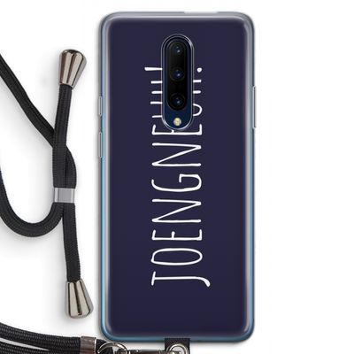 Joengneuh!: OnePlus 7 Pro Transparant Hoesje met koord