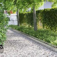 VidaXL Gazonranden 20 pcs zilver 103 x 0,05 x 22 cm