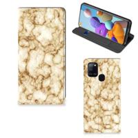 Samsung Galaxy A21s | Standcase | Marmer Goud