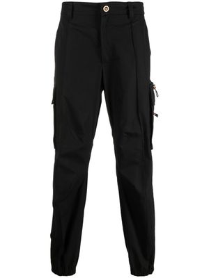 Versace pantalon slim à poches cargo - Noir