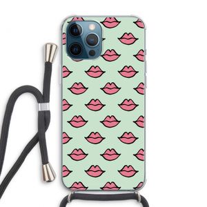 Lipjes: iPhone 12 Pro Max Transparant Hoesje met koord