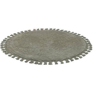 Vloerkleed Raya - groen - Ø100 cm - Leen Bakker