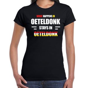 Oeteldonk Carnaval t- shirt zwart dames