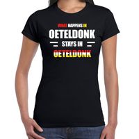 Oeteldonk Carnaval t- shirt zwart dames - thumbnail