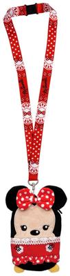 Disney Deluxe Lanyard with Card Holder Minnie Mouse Ver. Red