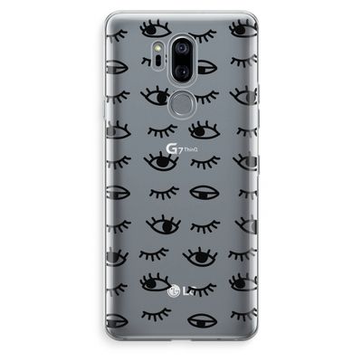Eye pattern #2: LG G7 Thinq Transparant Hoesje