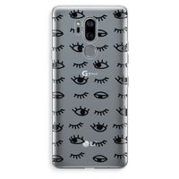 Eye pattern #2: LG G7 Thinq Transparant Hoesje