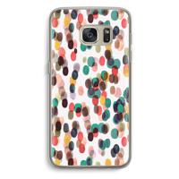 Tropical Dots: Samsung Galaxy S7 Transparant Hoesje - thumbnail