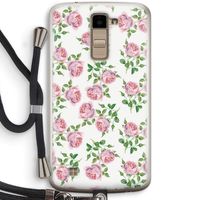 Kleine roosjes: LG K10 (2016) Transparant Hoesje met koord