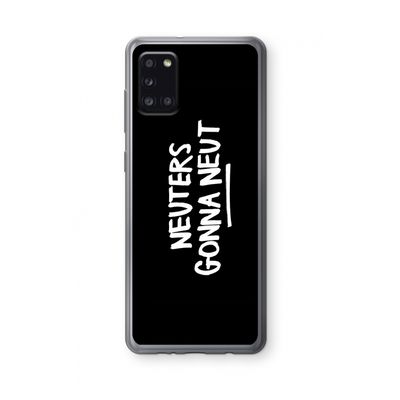 Neuters (zwart): Samsung Galaxy A31 Transparant Hoesje