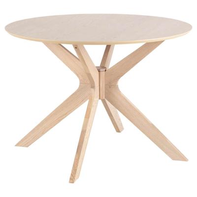 Leen Bakker - Eetkamertafel Novel - Eikenkleur - 75xØ105 Cm - MDF - Beige