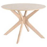 Leen Bakker - Eetkamertafel Novel - Eikenkleur - 75xØ105 Cm - MDF - Beige