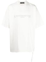 Mastermind World logo-embroidered cotton T-shirt - Blanc