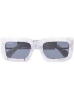 Off-White Eyewear lunettes de soleil Boston à plaque logo - Blanc - thumbnail