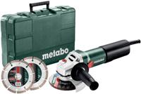 Metabo weq 1400-125 | 1400w | haakse slijper | met 2 diamant-doorslijpschijven - 600347510
