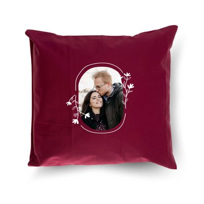 Kussen bedrukken - Bordeaux - 40 x 40 cm