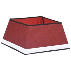 vidaXL Kerstboomrok 48x48x25 cm rood en wit