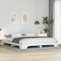 Bedframe Wit 180 x 210 cm Massief grenenhout Bedframe Wit 180 x 210 cm Massief grenenhout