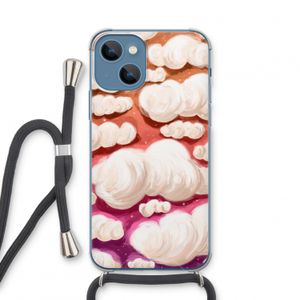 Katoen Wolken: iPhone 13 mini Transparant Hoesje met koord