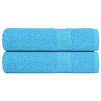 VidaXL Handdoeken frogn 2 st 50x100 cm 360 g/m² turquoise
