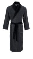 Carl Ross Carl Ross Heren Badjas Sjaalkraag 612200 Deep Black/Basalt 52/54