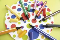 STABILO Trio Scribbi viltstift, blister van 8 stuks in geassorteerde kleuren - thumbnail