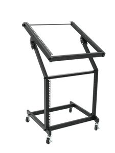 OMNITRONIC Rack Stand 12U/10U adjustable on Wheels