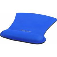 Delock 12699 Ergonomische muismat met polssteun blauw 255 x 207 mm