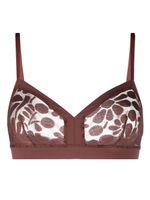 ERES soutien-gorge Feminin à fleurs en dentelle - Marron - thumbnail