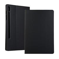 Voltage elastische textuur horizontale Flip lederen case voor Galaxy tab S6 T860 met houder (zwart)