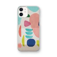 Bold Rounded Shapes: iPhone 12 mini Transparant Hoesje