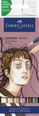 Faber Castell Sketchmarker Goldfaber - etui 6 stuks - Portrait