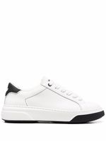 DSQUARED2 baskets en cuir à lacets - Blanc - thumbnail