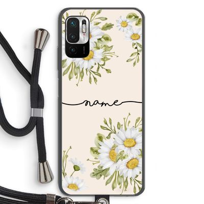 Daisies: Xiaomi Redmi Note 10 5G Transparant Hoesje met koord